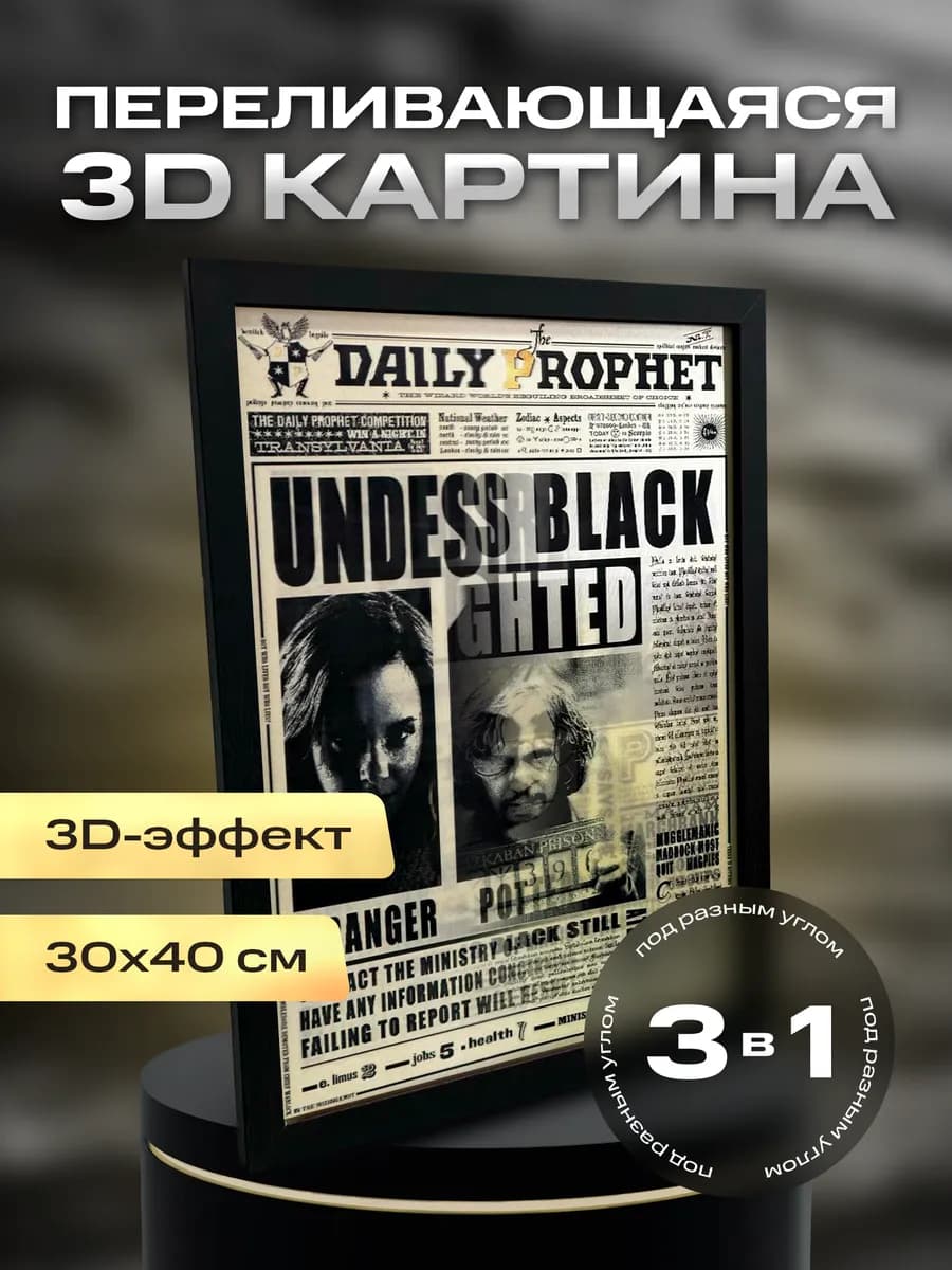 3D Постер Гарри Поттер