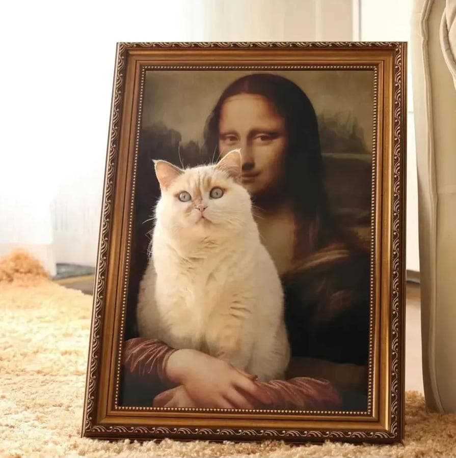 Кошачий лоток "Мона Лиза"